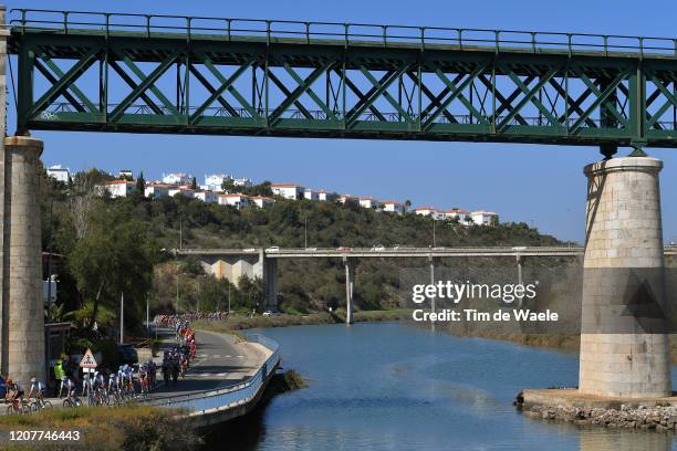 Quinta do Anjo / Bridge / Peloton / Landscape / during the 46th Volta ao Algarve 2020, Stage 3 a 201,9Km stage from Faro to Tavira / #VAlgarve2020...