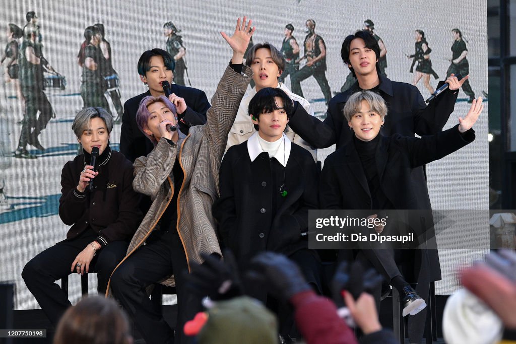 Jimin, Jungkook, RM, J-Hope, V, Jin, and SUGA of the K-pop boy band
