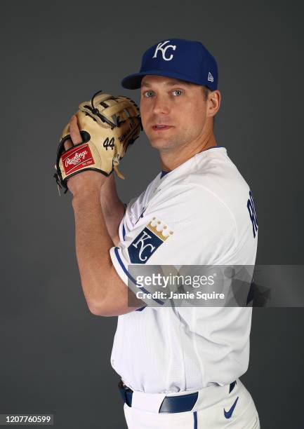 Trevor Rosenthal of the Kansas City Royals poses during Kansas City Royals Photo Day on February 20, 2020 in Surprise, Arizona.