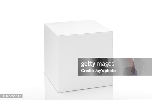 Brown box on white background with clipping path Brown box on white background with clipping path