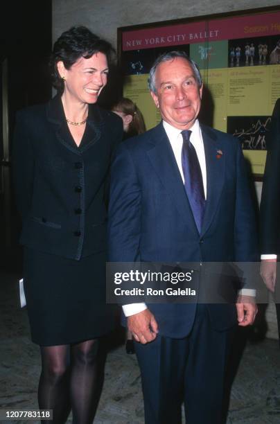 Michael Bloomberg and Diana Taylor attend Literacy Partners - An Evening Of Readings Fundraising Gala at the Vivian Beaumont Theater in New York City...