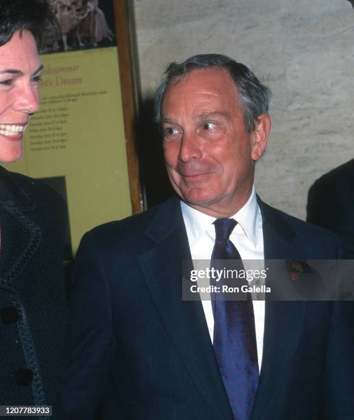 Michael Bloomberg and Diana Taylor attend Literacy Partners - An Evening Of Readings Fundraising Gala at the Vivian Beaumont Theater in New York City...