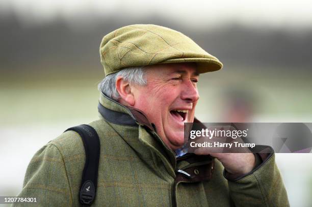 Trainer Paul Nicholls at Exeter Racecourse on February 21, 2020 in Exeter, England.