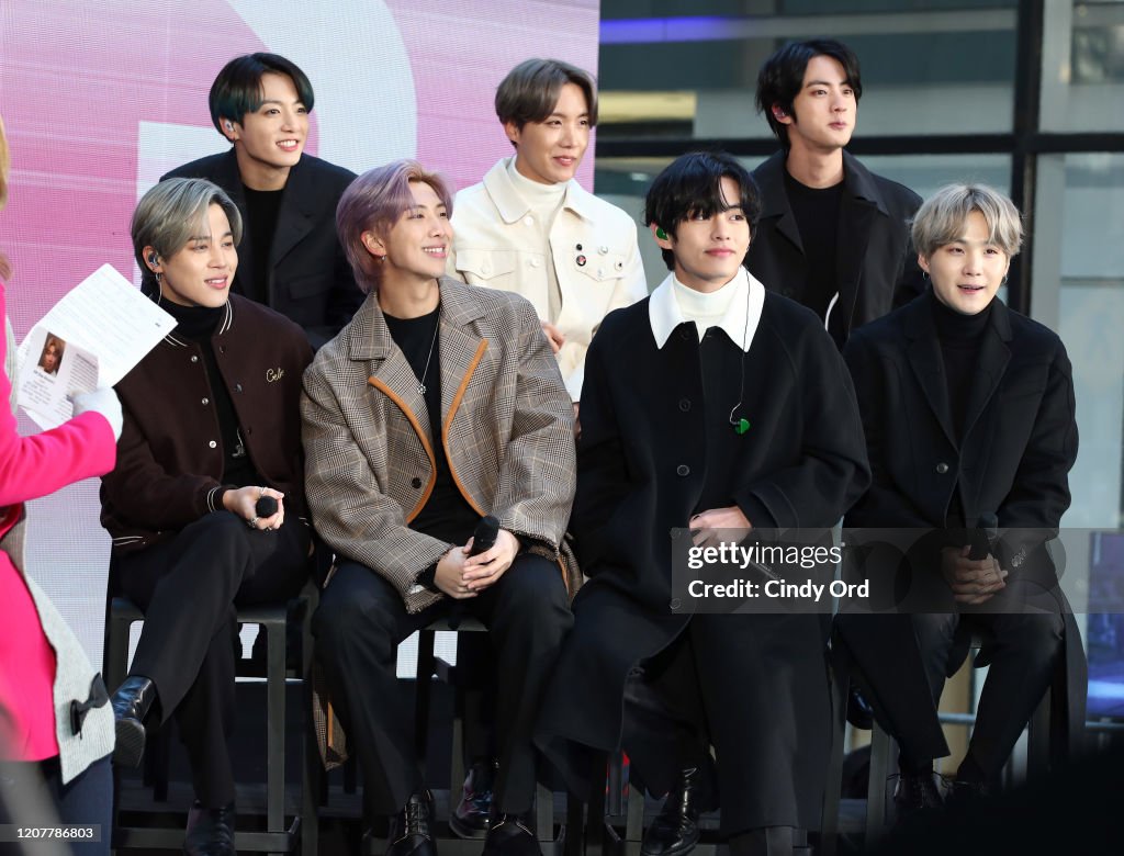 K Pop Band BTS Visits "Today" Show