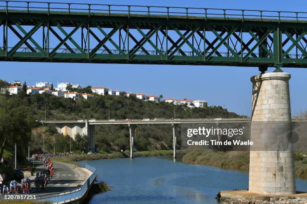 Quinta do Anjo / Bridge / Peloton / Landscape / during the 46th Volta ao Algarve 2020, Stage 3 a 201,9Km stage from Faro to Tavira / #VAlgarve2020...