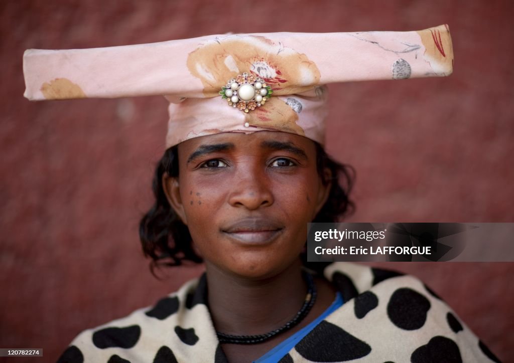 Herero Woman Called Miss Betomundo In Opuwo, Namibia On August 19, 2010 -