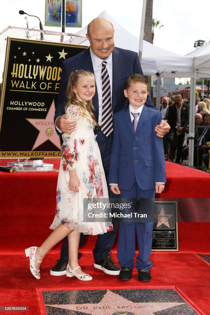 Dr. Phil McGraw Honored With A Star On The Hollywood Walk Of Fame