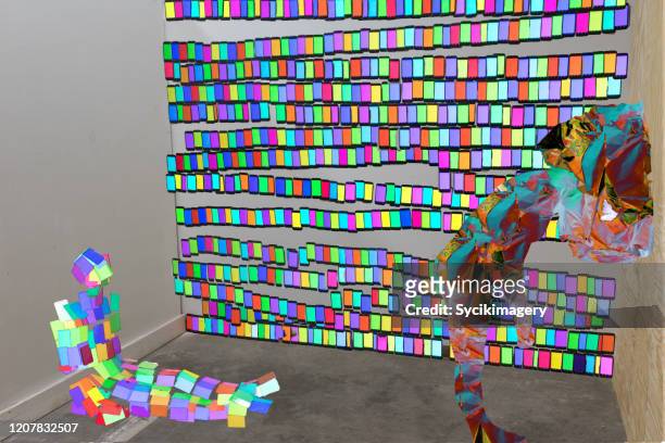 postmodern art - installation art stock pictures, royalty-free photos & images