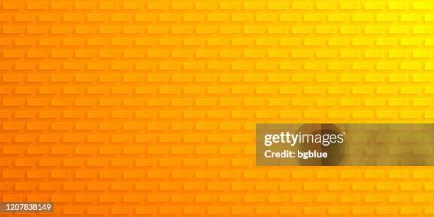 abstract orange background - geometric texture - bricks isolated stock illustrations