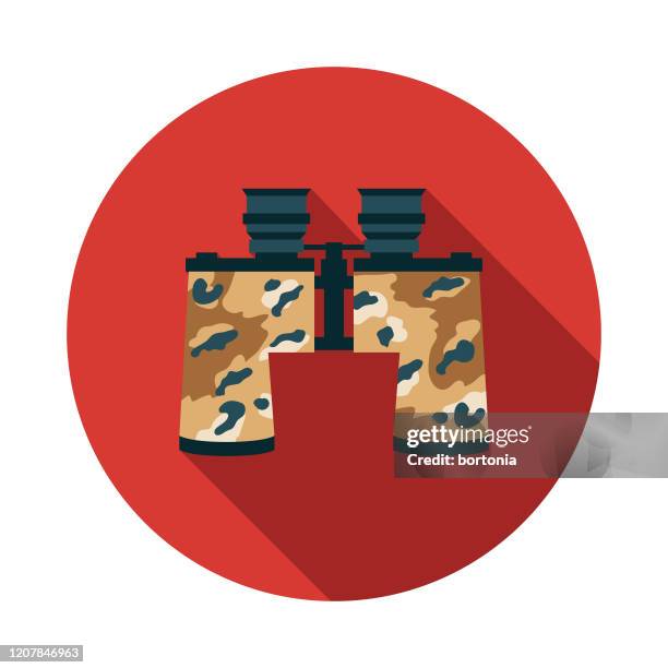 paintball camouflage binoculars icon - paintball stock illustrations
