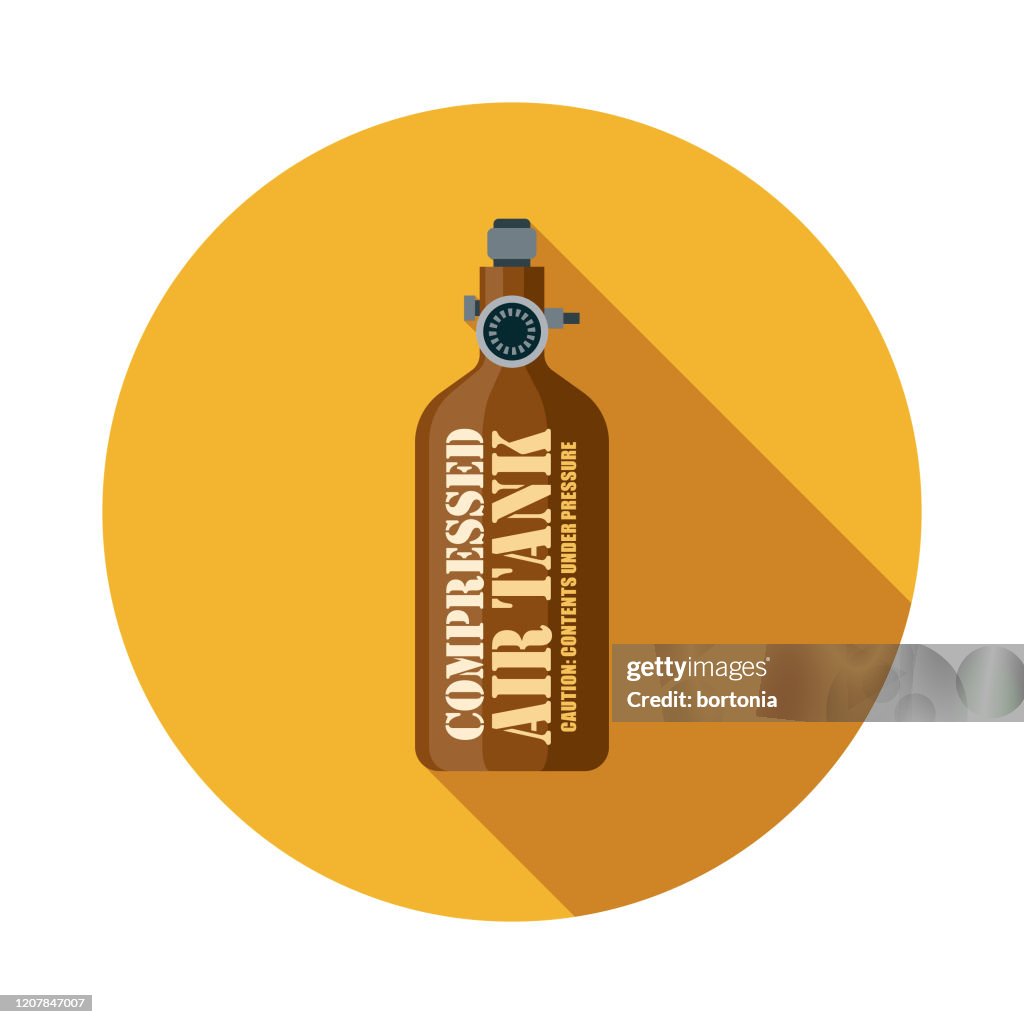 Paintball Compressed Air Tank Icon
