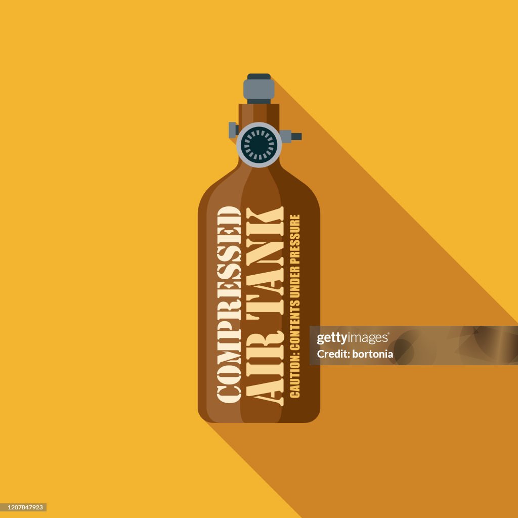 Paintball Compressed Air Tank Icon