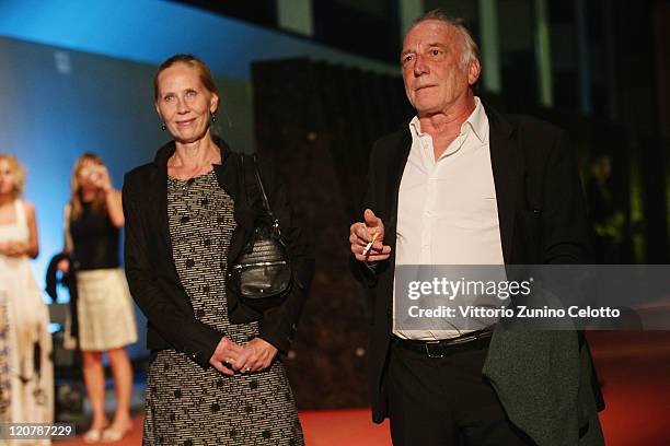 Kati Outinen and Andre Wilms attend 'Le Havre' red carpet during the 64th Festival del Film di Locarno on August 10, 2011 in Locarno, Switzerland.