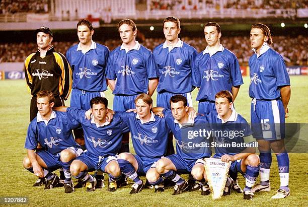 South Melbourne line up for the FIFA Club World Championship group B match against Vasco da Gama at the Maracana Stadium in Rio de Janeiro, Brazil....