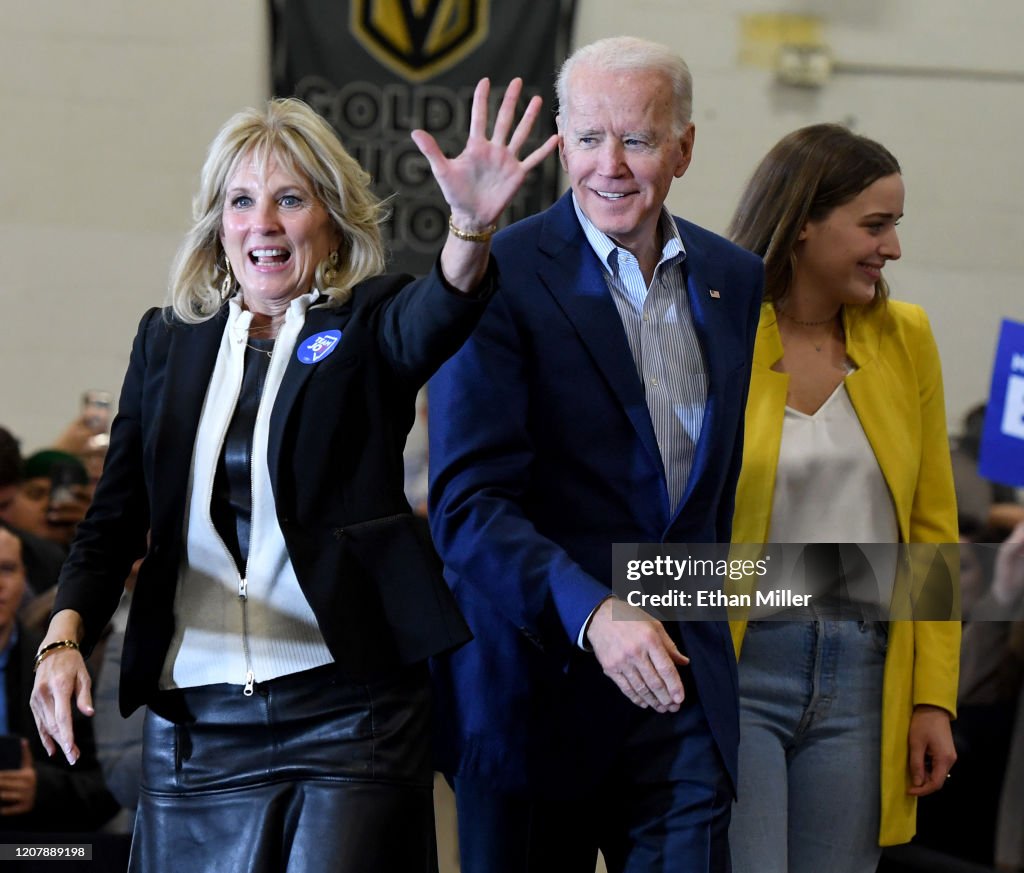 Joe Biden Campaigns In Las Vegas One Day Before Nevada Caucuses