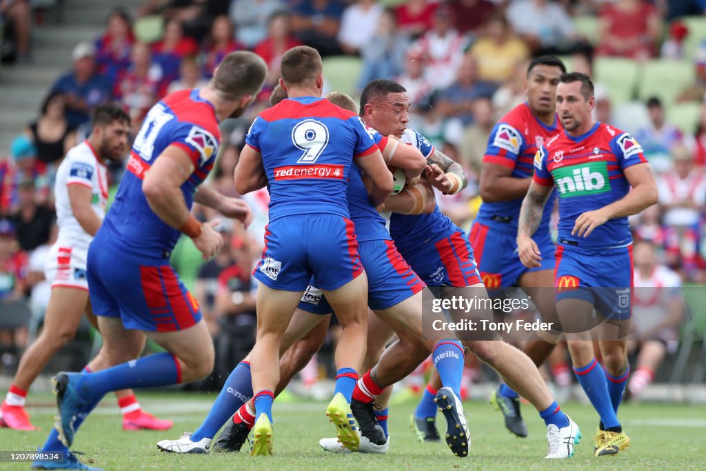 NRL Trial - Knights v Dragons
