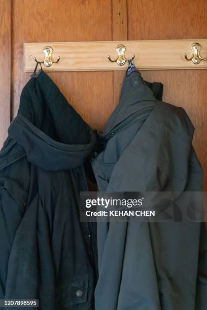 Jacket Hanging On Rack 3,584 Hanging Jackets Stock Photos, High-Res Pictures, and Images ...