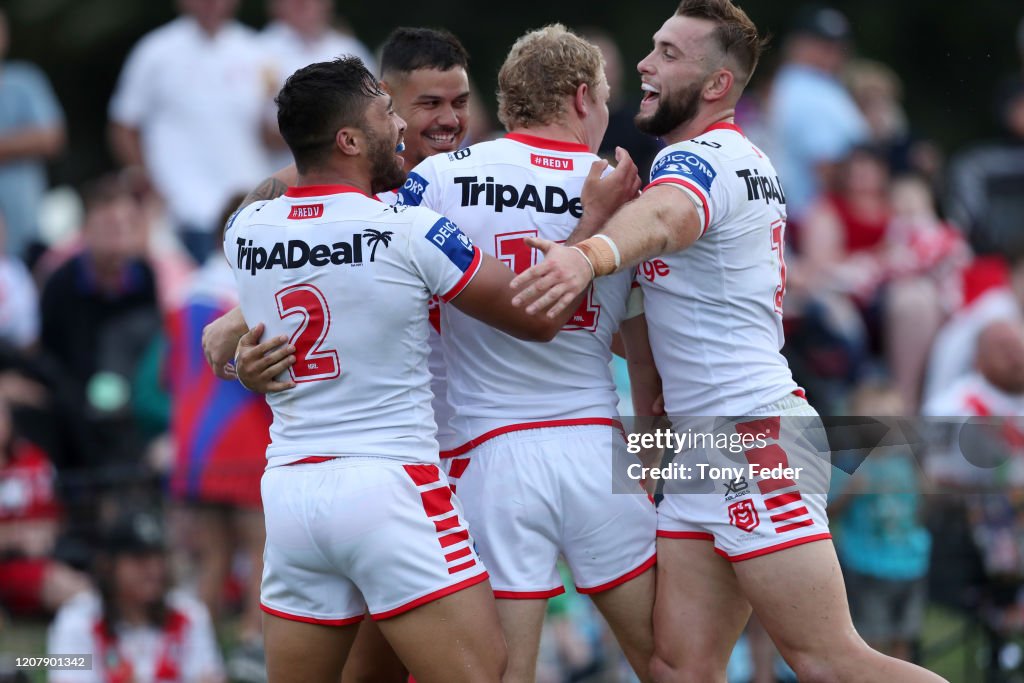 NRL Trial - Knights v Dragons