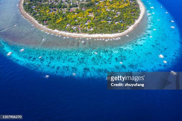 balicasag island - philippines beach stock pictures, royalty-free photos & images