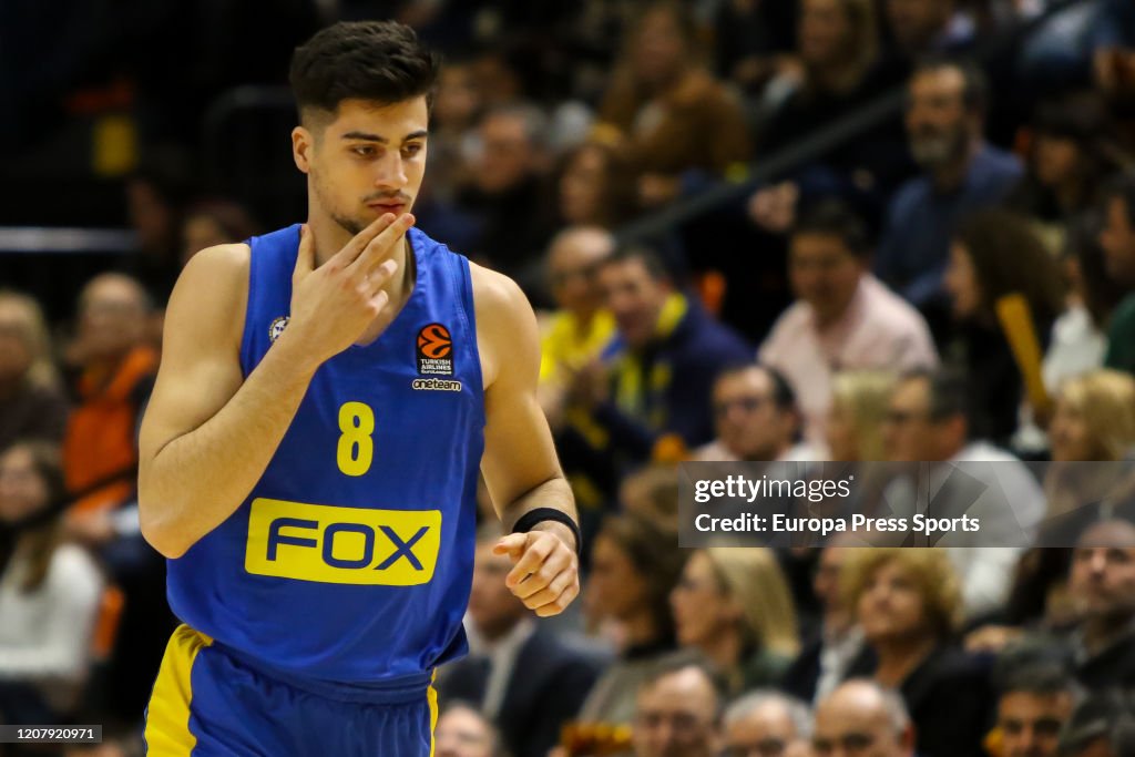 EuroLeague: Valencia Basket V Maccabi Tel Aviv