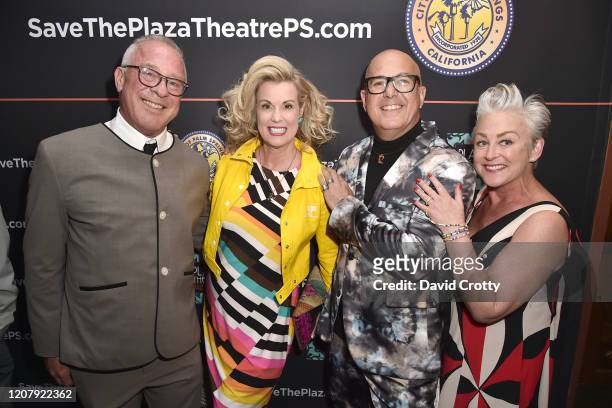 Todd Hughes, Kiki Tormo, P. David Ebersole and Ellen Wolf attend the House Of Cardin Special Screening At Palm Springs Modernism Week at The Plaza...