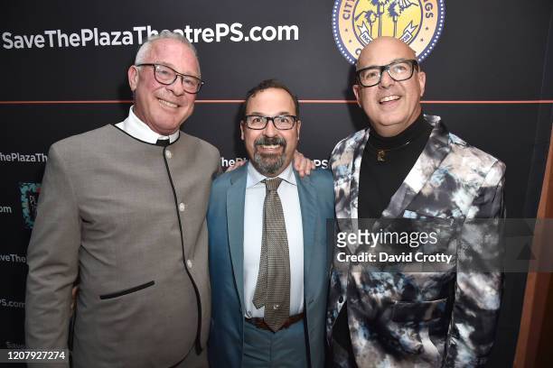 Todd Hughes, Greg Tormo and P. David Ebersole attend the House Of Cardin Special Screening At Palm Springs Modernism Week at The Plaza Theater on...