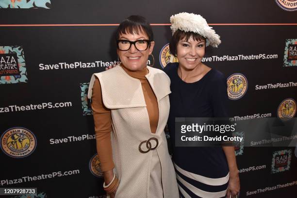 Claudia Ried and Kelle McQuinn attend the House Of Cardin Special Screening At Palm Springs Modernism Week at The Plaza Theater on February 21, 2020...