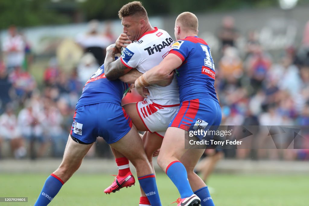 NRL Trial - Knights v Dragons