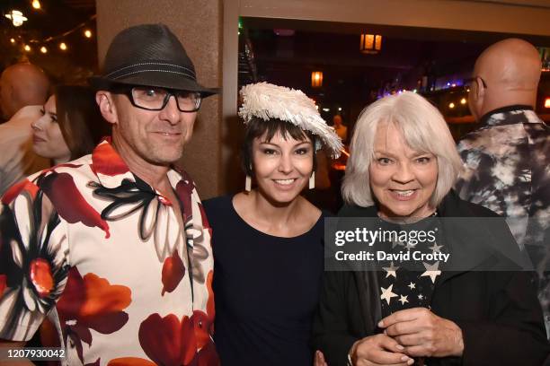 Mitch Cowley, Kellee McQuinn and Cherry Vanilla attend the House Of Cardin Special Screening At Palm Springs Modernism Week at The Plaza Theater on...