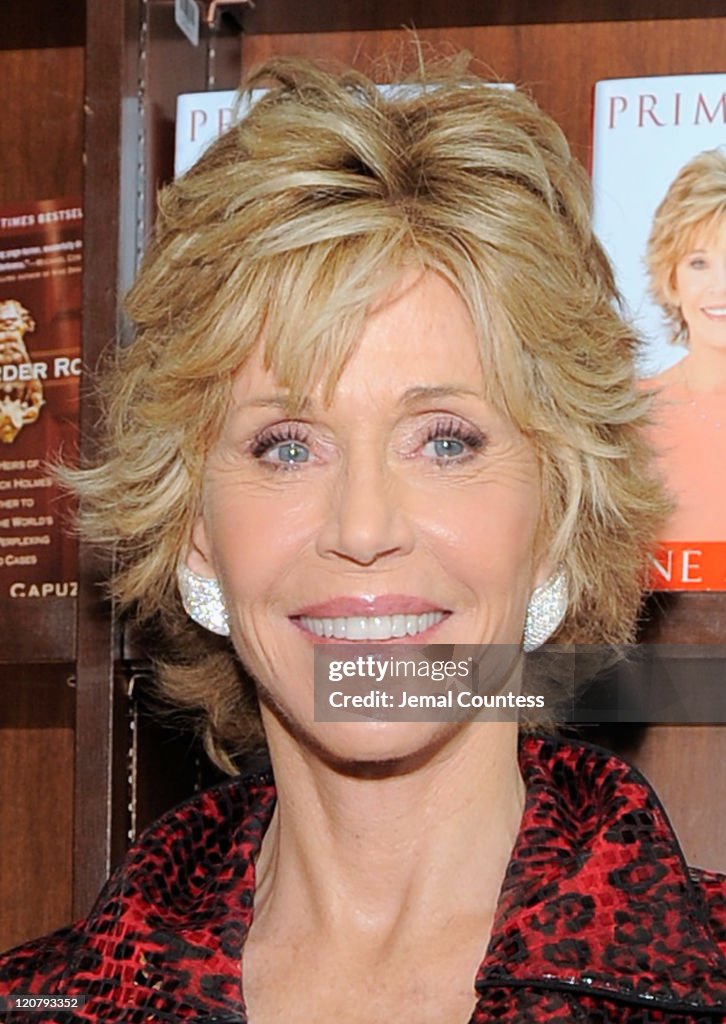 Jane Fonda Signs Copies Of "Prime Time: Making The Most Of All Of Your Life"