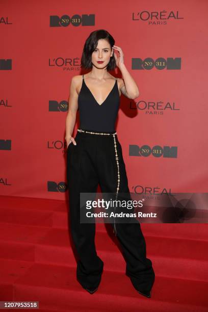 Lena Meyer-Landrut attends the L'Oreal Paris Bar "Room No. 311" during the 70th Berlinale International Film Festival Berlin at Alte Muenze on...