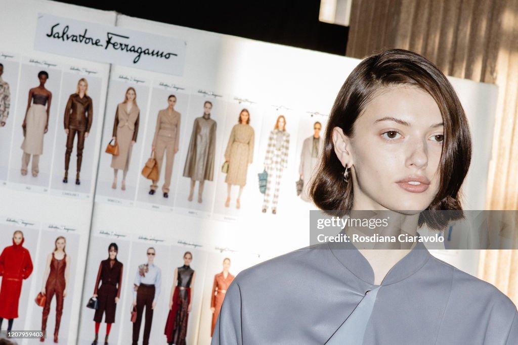 Salvatore Ferragamo - Backstage - Milan Fashion Week Fall/Winter 2020-2021