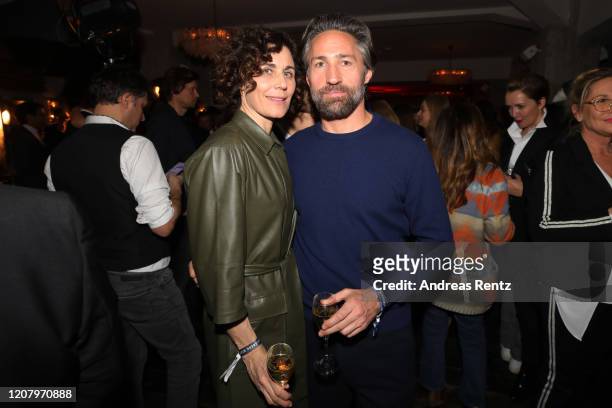 Benjamin Sadler and guest attend the Studio Babelsberg Night X Canada Goose on the occasion of the 70th Berlinale at Soho House on February 21, 2020...