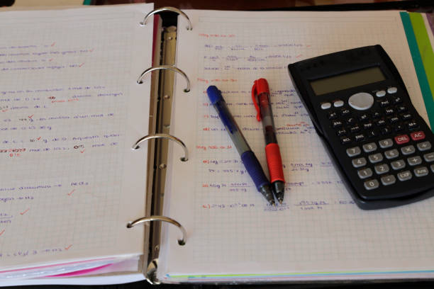 maths exams - algebra 2 textbook pdf stock pictures, royalty-free photos & images