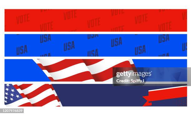 generic campaign background design - election background stock illustrations
