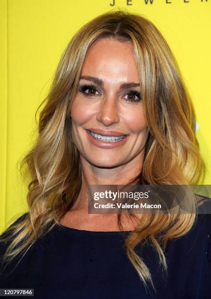 Taylor Armstrong attends the Kendra Scott Jewelry of Beverly Hills Grand Opening benefiting "Blessings In A Backpack" on August 10, 2011 in West...