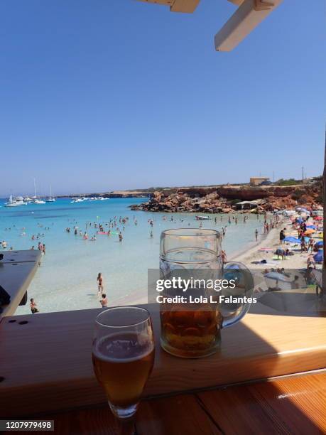 cala saona, formentera island - insel formentera stock-fotos und bilder