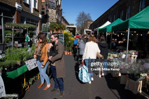 Columbia Road flower market on Mother's Day, and it's last open Sunday for a while due to Covid-19 on what would normally be a busy, bustling market...