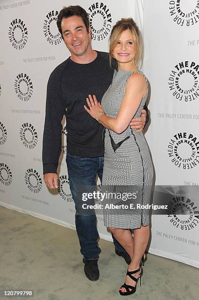 Actor Jon Tenney and actress Kyra Sedgwick attend The Paley Center for Media's An Evening with "The Closer" on August 10, 2011 in Beverly Hills,...