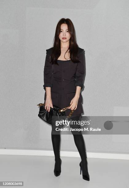 Hye-Kyo Song attends the Bottega Veneta fashion show during the Milano Fashion Week Fall / Winter 2020 - 2021 on February 22, 2020 in Milan, Italy.