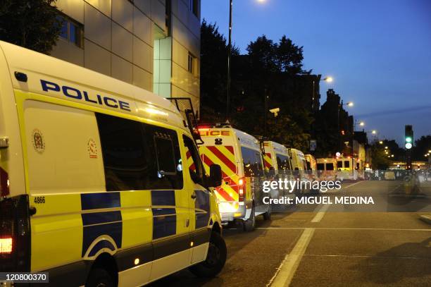 Hackney Riot Bus A Police Van Photos and Premium High Res Pictures - Getty Images