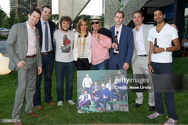 Kevin Hauswirth, Brotha Fred, Aaron Firestein, Susanna Negovan, Dan Uslan, Ben Finch, Tim Huizenga and Raaja Nemani attend the Michigan Avenue...