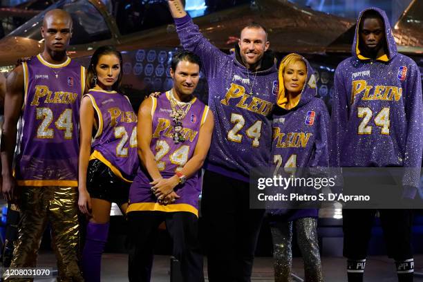 Designer Philipp Plein , Jada Pinkett Smith , Olivia Culpo walk the runway during the Philipp Plein fashion show as part of Milan Fashion Week...