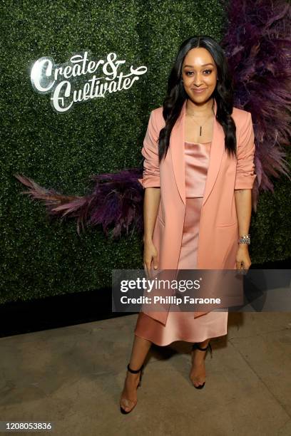Tia Mowry attends Create & Cultivate Los Angeles at Rolling Greens Los Angeles on February 22, 2020 in Los Angeles, California.