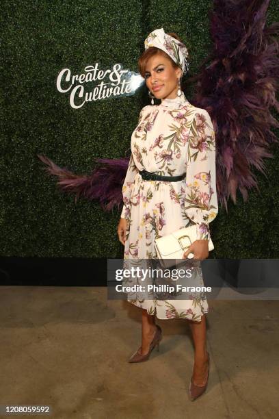 Eva Mendes attends Create & Cultivate Los Angeles at Rolling Greens Los Angeles on February 22, 2020 in Los Angeles, California.