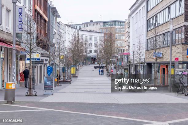 Empty Huestrasse due to the COVID-19 outbreak on March 20, 2020 in Bochum, Germany.