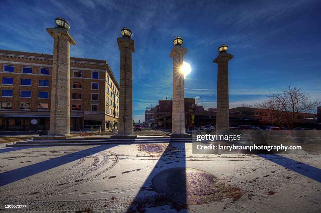 Courthouse Plaza Columns