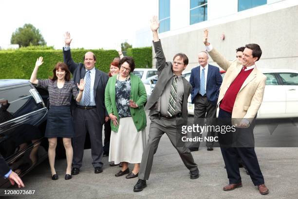 Shareholder Meeting" Episode 611 -- Air Date -- Pictured: Ellie Kemper as Kellie Erin Hannon, Brian Baumgartner as Kevin Malone, Kate Flannery as...