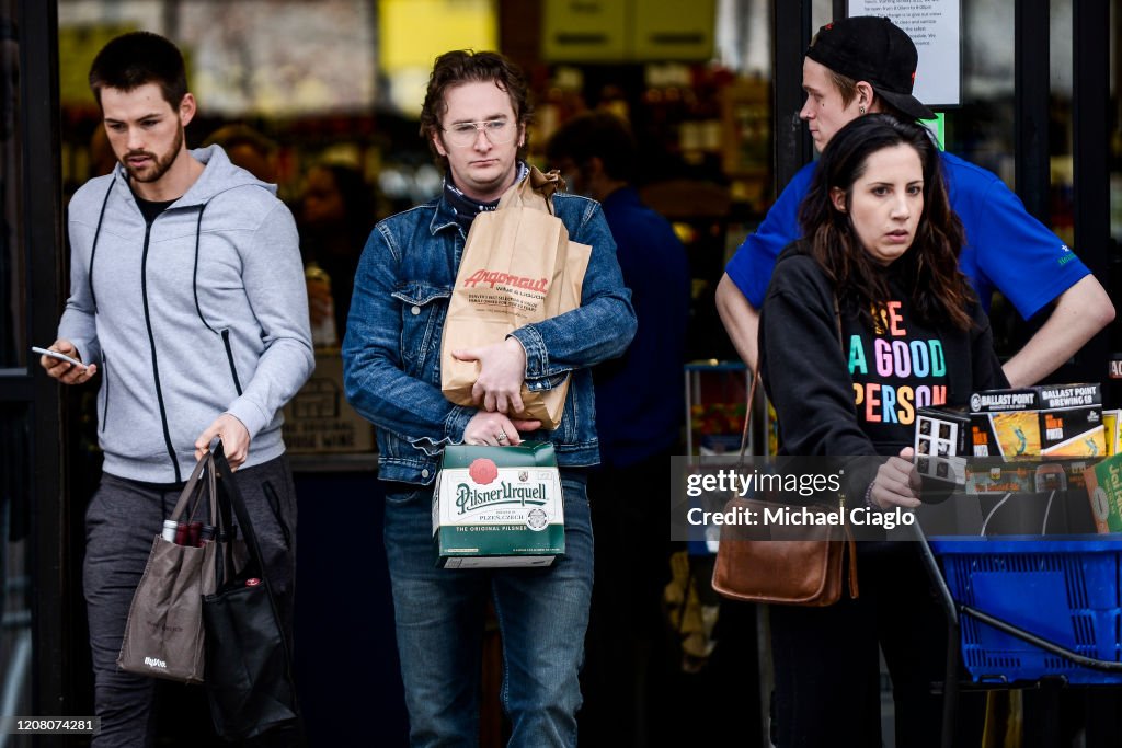 Long Lines Form For Goods As Denver Mayor Calls For Residents To Shelter In Place