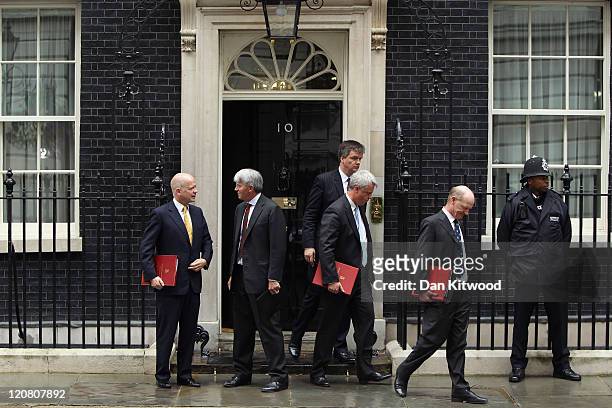 Cabinet members including foreign secretary William Hague , Secretary of State for International Development Andrew Mitchell , David Willetts,...